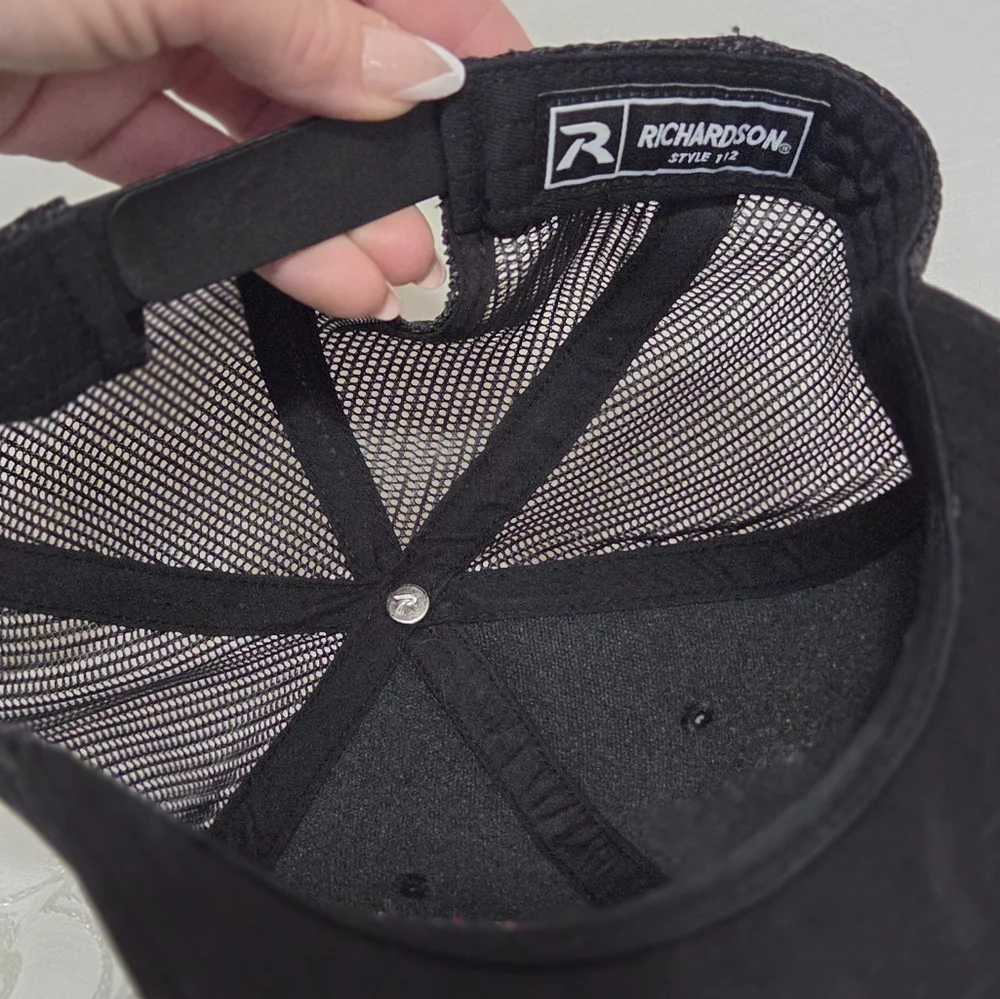 First Responders IDLH Skull Trucker Hat‎ Black Hot Pink